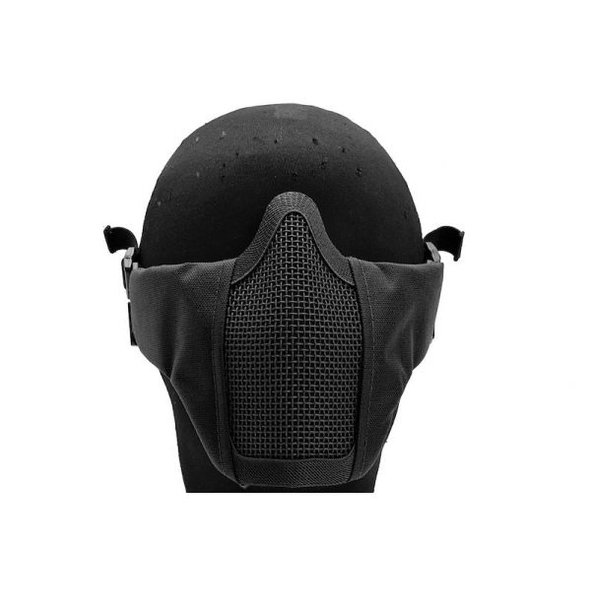 WOSPORT ハーフフェイス エアソフト マスク (栄光) - ブラック-AIRSOFT GOGO エアガン・サバゲー用品通販