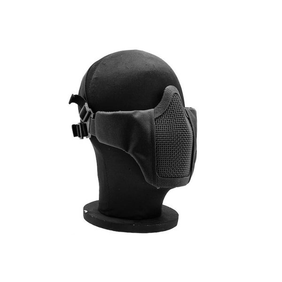 WOSPORT ハーフフェイス エアソフト マスク (栄光) - ブラック-AIRSOFT GOGO エアガン・サバゲー用品通販