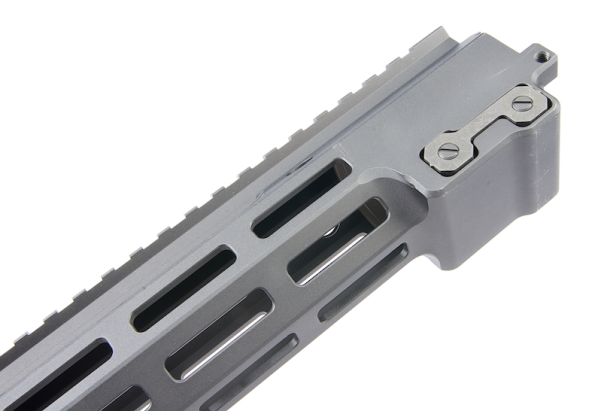 Z-Parts MK16レイル（アルミニウム / アルミ、15インチ、バレルナット付き）GHK M4 GBBRエアソフトガン用 - ブラック-AIRSOFT GOGO エアガン・サバゲー用品通販