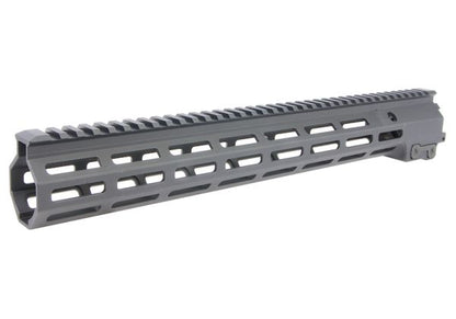 Z-Parts MK16レイル（アルミニウム / アルミ、15インチ、バレルナット付き）GHK M4 GBBRエアソフトガン用 - ブラック-AIRSOFT GOGO エアガン・サバゲー用品通販