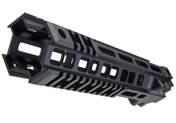 Z-Parts MK4レイル（アルミ製、10インチ、バレルナット付き）Tokyo MaruiM4 MWS GBBRエアソフトガン用 - ブラック-AIRSOFT GOGO エアガン・サバゲー用品通販