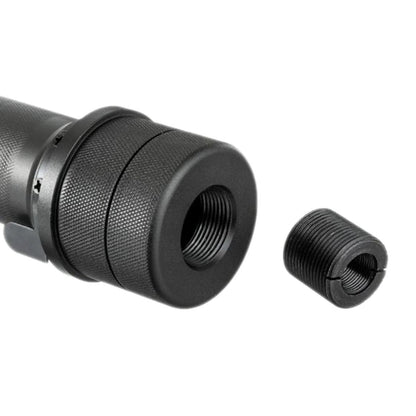 5KU スピットファイアトレーサー付きPBS-1ミニサプレッサー（24mm CW） LCT / GHK AK AEG / GBBガスブローバック専用-ブラック-AIRSOFT GOGO エアガン・サバゲー用品通販