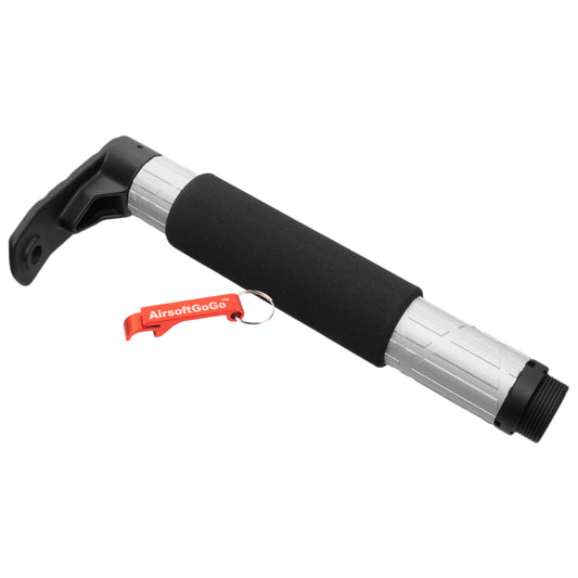 TRON tube stock for APS M4 electric gun (silver)