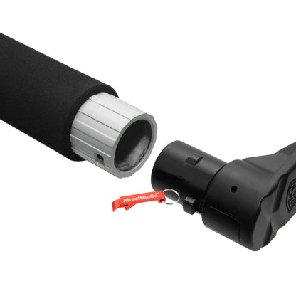 TRON tube stock for APS M4 electric gun (silver)