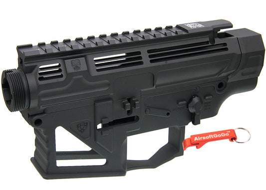 APS PERレシーバーフレーム / レシーバーセット (タイプ2) APS M4電動ガン・VER.2メカボックス対応 (ブラック)
