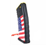 APS 300 series UMag high capacity magazine for electric gun M4 / M16 / UAR series (US flag logo)