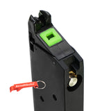 Military style 21 round magazine compatible with APS 1911 gas blowback gun