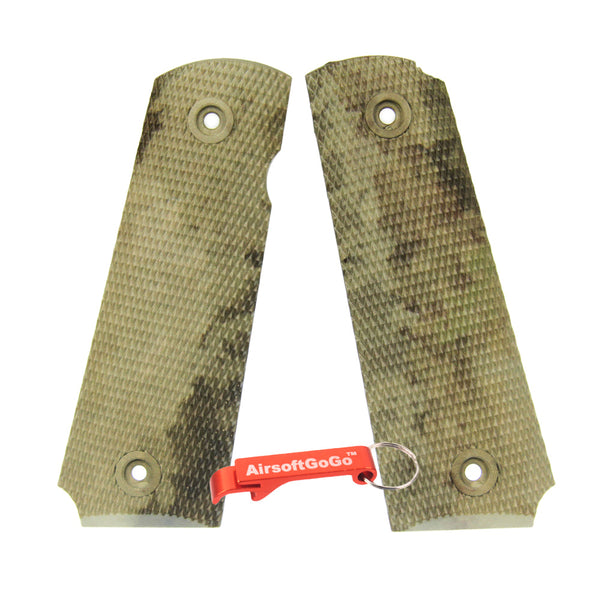 APS grip cover for Marui 1911 GBB (A-TACS AU camouflage)