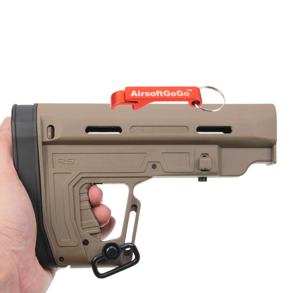 APS RS-1 type stock for electric gun M4 (dark earth color)