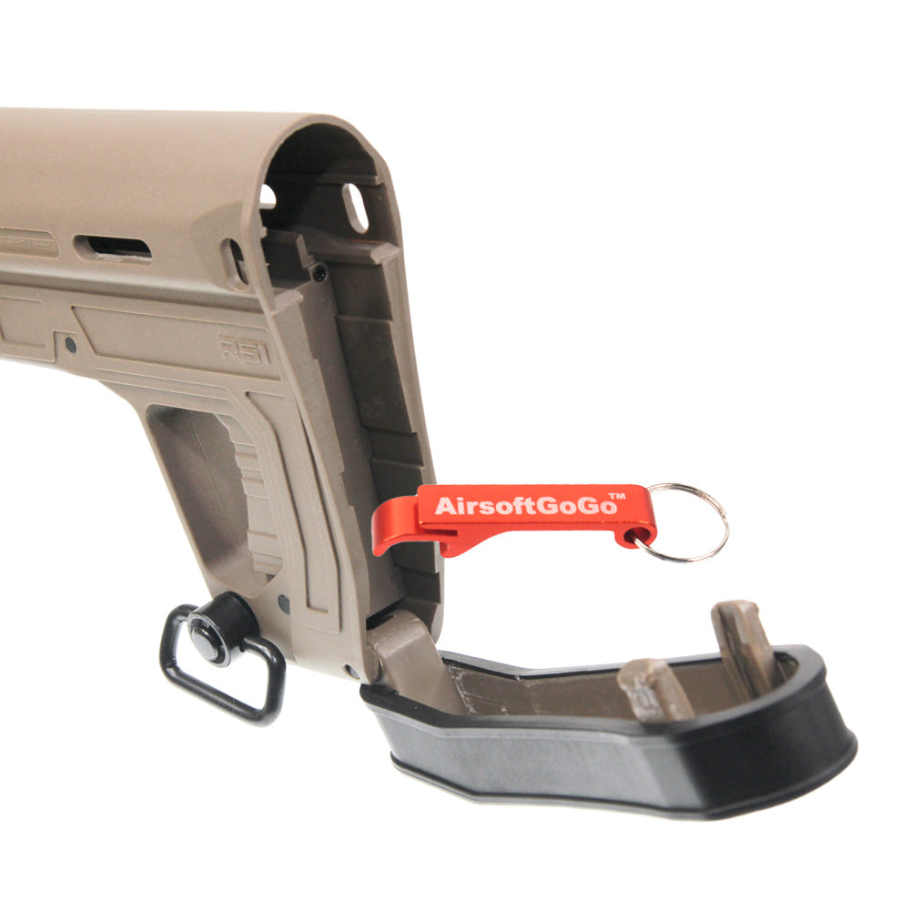 APS RS-1 type stock for electric gun M4 (dark earth color)