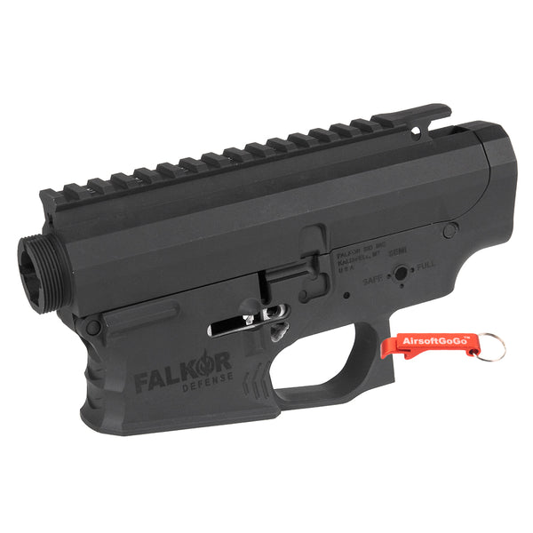 EMG FALKOR DEFENSE Officially Licensed Aluminum Body Receiver Frame for APS Electric Gun M4 (Black Color)