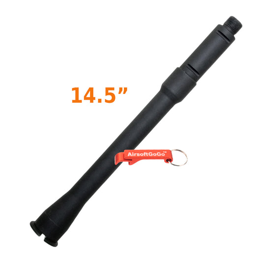 WA M4ガスブローバック用14.5 インチ 14mm逆ネジ アウターバレル