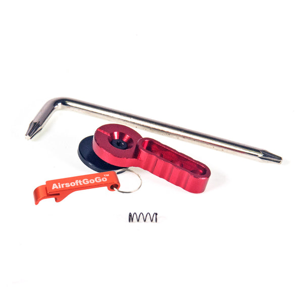 Custom selector lever for electric gun M4/M16 (red color)