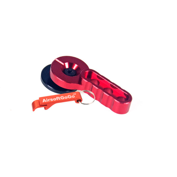 Custom selector lever for electric gun M4/M16 (red color)