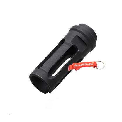 Phantom type 14mm reverse screw steel muzzle brake flash hider for electric guns