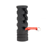 Cheel muzzle brake flash hider for M4/M16/SR25/HK416 electric gun/gas blowback rifle (-14mm reverse thread)