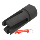 Army Force vortex shape flash hider for electric guns and gas blowback rifles (14mm reverse thread)