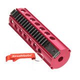 Army Force aluminum piston (14 steel teeth, red) compatible with Ver.2 and 3 mechanical boxes