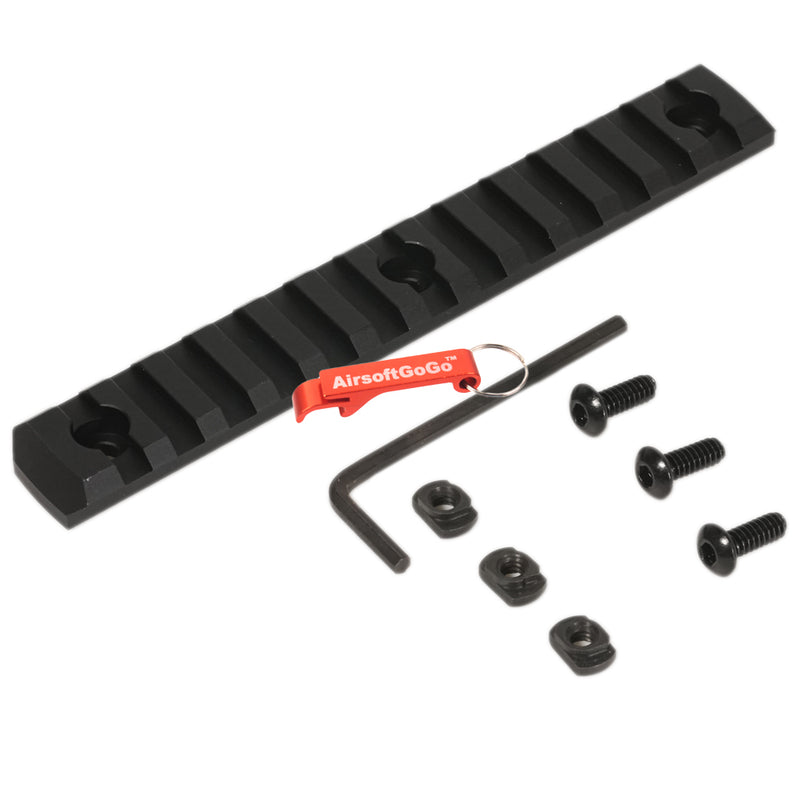 Keymod Handguard Compatible M-LOK Polymer Rail 13 Slots (Black)