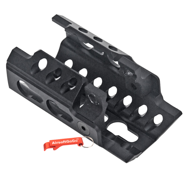 Marui / WELL 75mm Lower Hand Guard Key Mod System for AEG MP5K (Black)