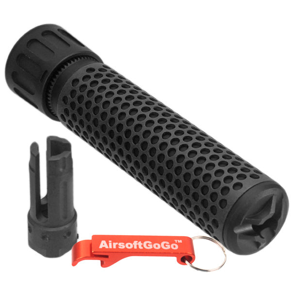 Army Force 7inch-14mm Reverse Thread Outer Barrel Compatible QD Suppressor &amp; Flash Hider
