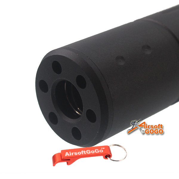 "NAVY SEALS" type suppressor compatible with 14mm reverse thread outer barrel (Diameter D30 x total length 150mm)
