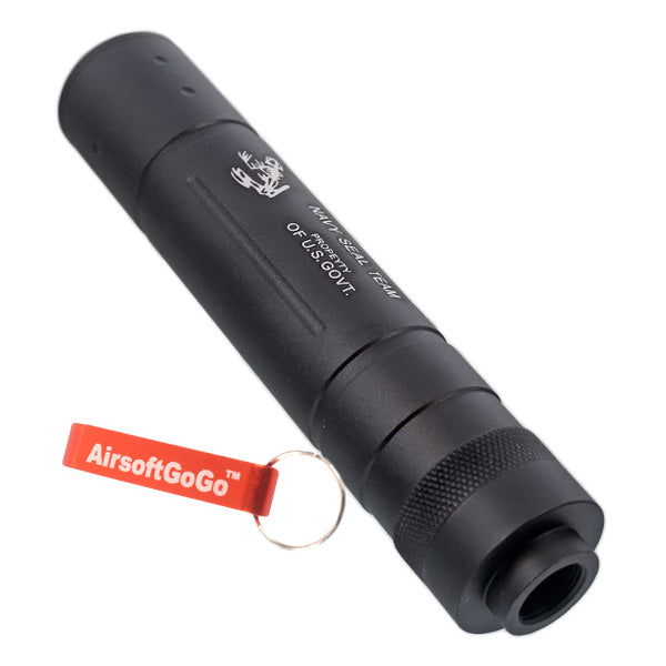 "NAVY SEAL TEAM" suppressor (150x30mm, compatible with 14mm reverse thread muzzle)