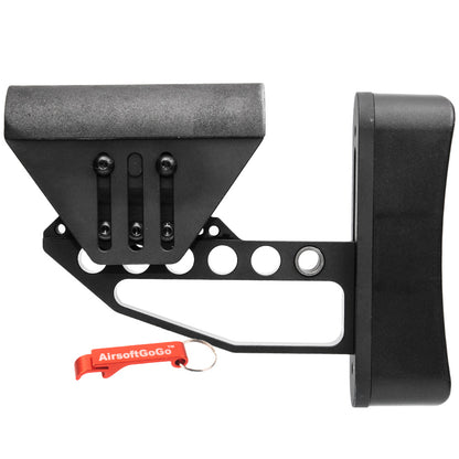 Lightweight and adjustable stock for electric gun/gas blowback rifle M4 M16 SR25 SR16 HK416 HK417 (Type B)