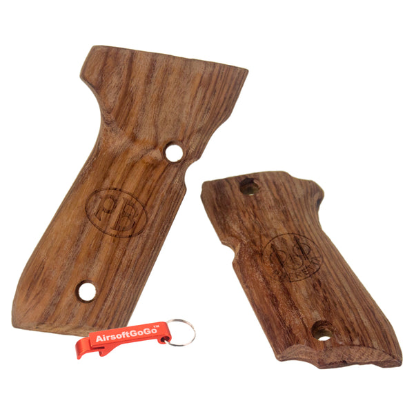 KSC/KWA M93R (System 7) Rosewood grip panel for GBB