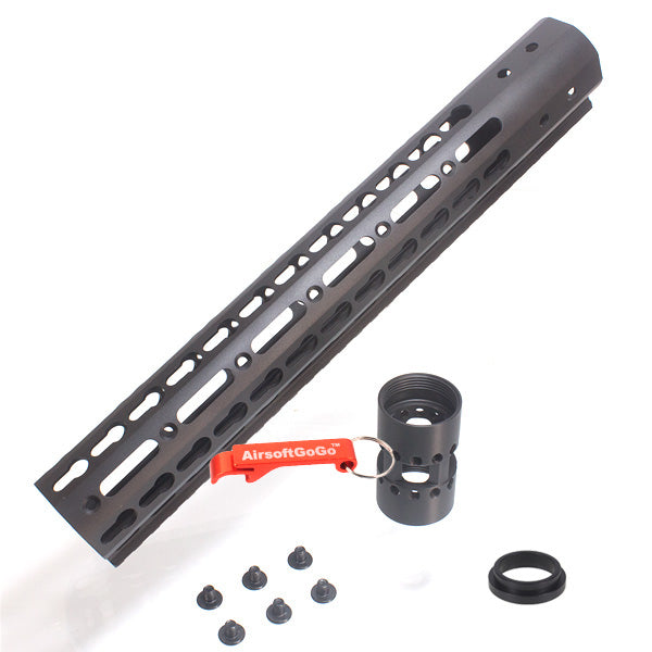 CNC Aluminum 12 Inch Key Mod Rail Handguard for Marui M4 MWS Series GBB