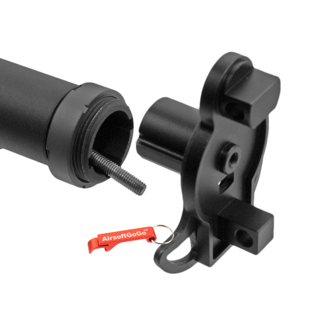 Stock pipe &amp; adapter for Electric Gunmarui/JG MP5K (black)