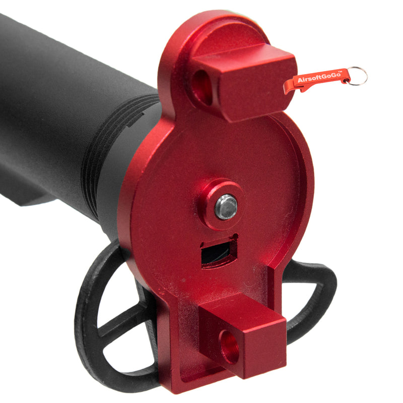 Stock pipe &amp; adapter for Electric Gunmarui/JG MP5K (red)