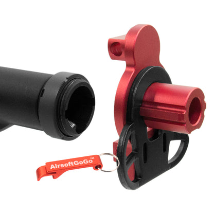 Stock pipe &amp; adapter for Electric Gunmarui/JG MP5K (red)