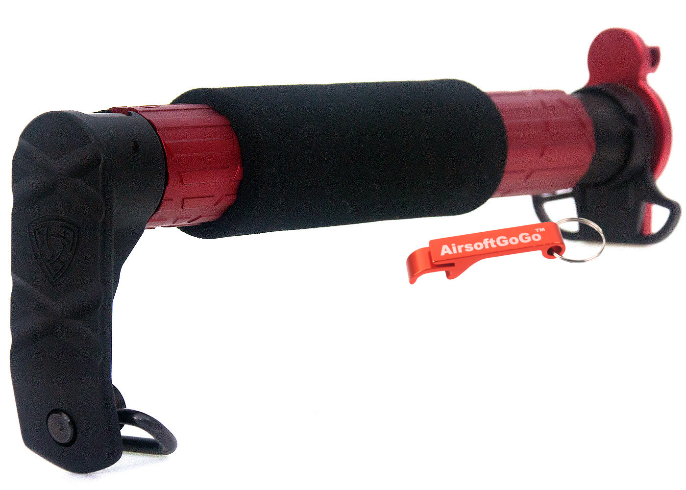 Stock pipe &amp; adapter for electric gunmarui/JG MP5K (red)