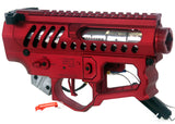APS F1 FIREARMS BDR-15 3G RR-2 Electric Gun Mecha Box &amp; Receiver Frame Set (Red)