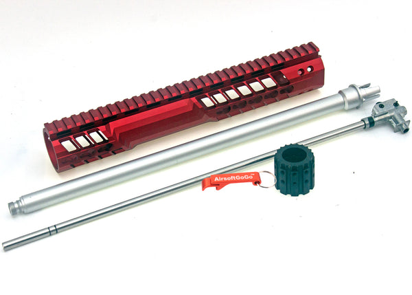 EMG (APS OEM) F1 FIREARMS M4 Key Mod Handguard &amp; Barrel Set (Red)