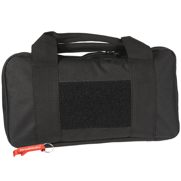 Tactical handgun bag/soft gun case with 6 magazine pockets (medium size bag, black color)