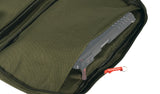 Tactical handgun bag/soft gun case with 6 magazine pockets (medium size bag, green color)