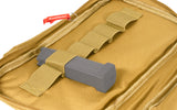 タクティカルハンドガンバッグ ・ ソフトガンケース 6つのマガジンポケット付き (中型バッグ、タンカラー)