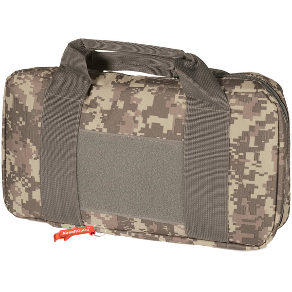 Tactical handgun bag/soft gun case with 6 magazine pockets (medium size bag, UCP universal camouflage pattern)