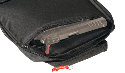 Tactical handgun bag/soft gun case with 5 magazine pockets (small bag, black color)