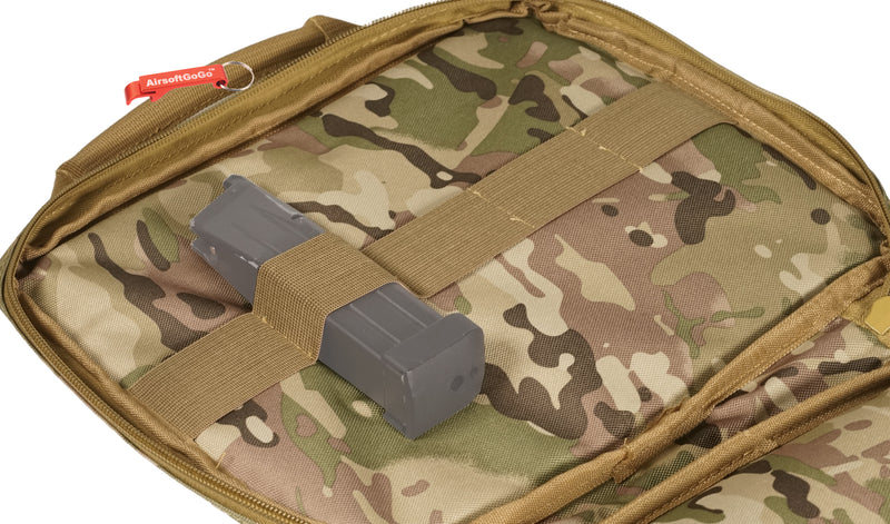 Tactical handgun bag/soft gun case with 5 magazine pockets (small bag, multicam)