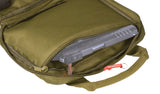 Tactical handgun bag/soft gun case with 5 magazine pockets (small bag, green color)