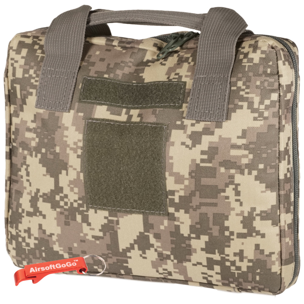 Tactical handgun bag/soft gun case with 5 magazine pockets (small bag, UCP universal camouflage pattern)