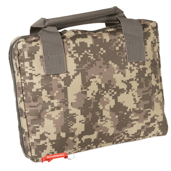Tactical handgun bag/soft gun case with 5 magazine pockets (small bag, UCP universal camouflage pattern)