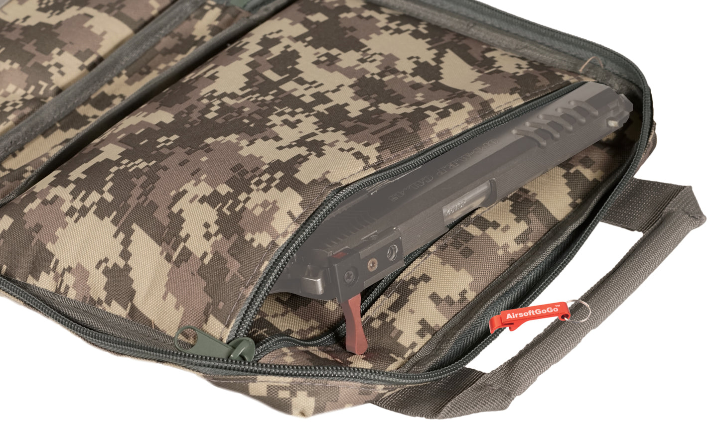 Tactical handgun bag/soft gun case with 5 magazine pockets (small bag, UCP universal camouflage pattern)