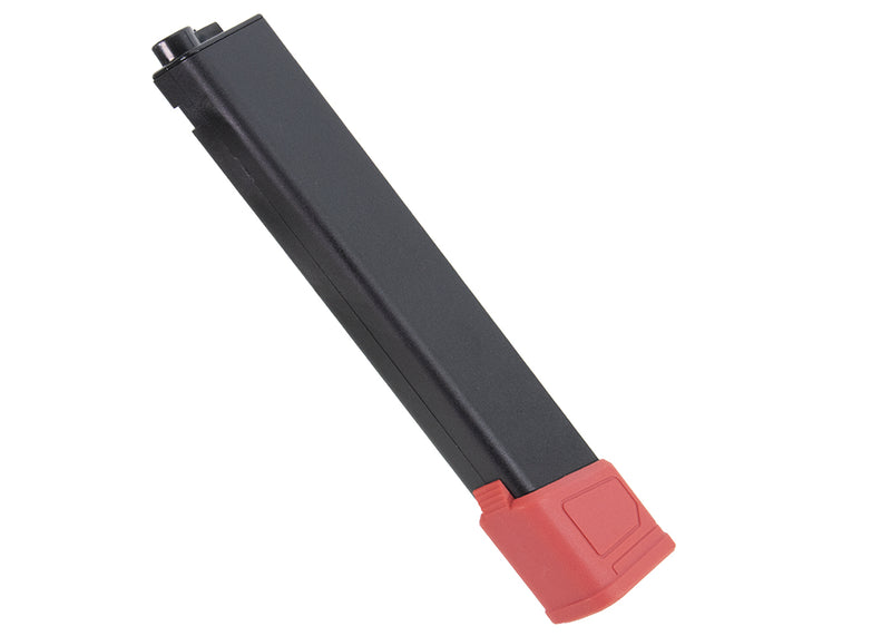 AGG PTS EPM-AR9 with base plate (red) CA 120rds mid cap magazine (black) alone