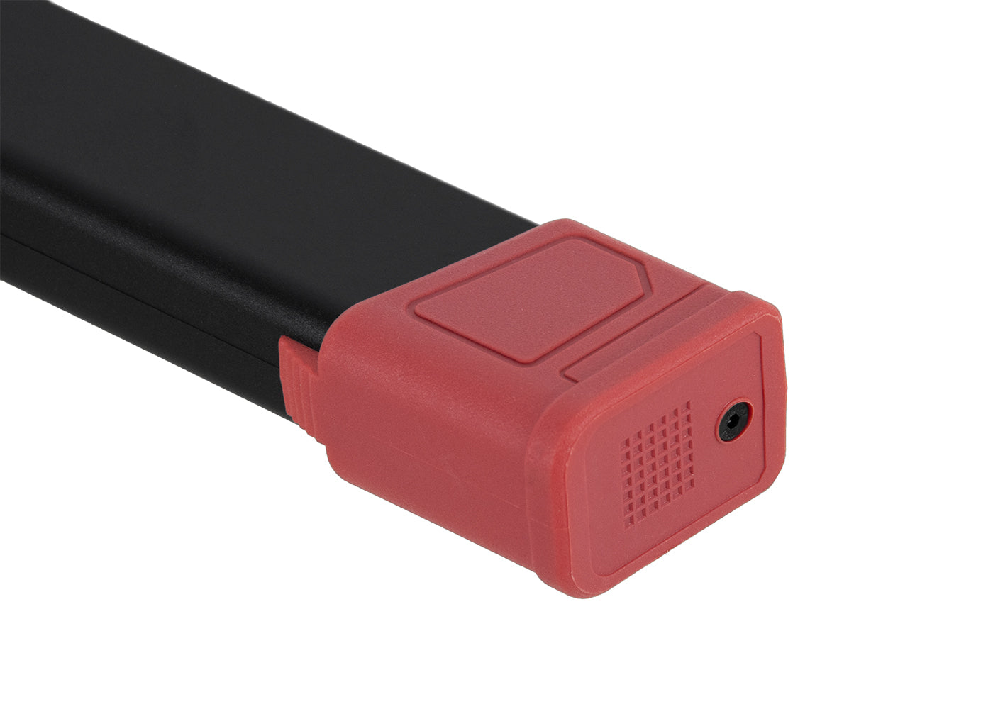 AGG PTS EPM-AR9 with base plate (red) CA 120rds mid cap magazine (black) alone