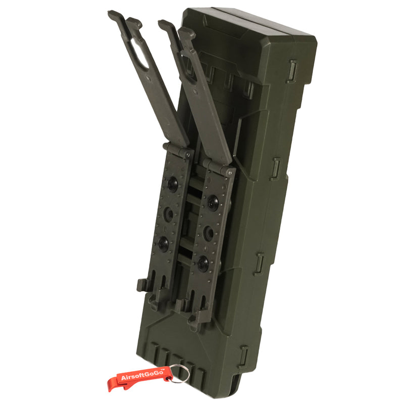10 shell storage shot magazine shell pouch for Marui M870 MOLLE carrier holder (olive drape)