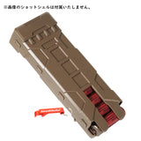 10 Shell Storage Shot Magazine Shell Pouch MOLLE Carrier Holder for Marui M870 (Tan)